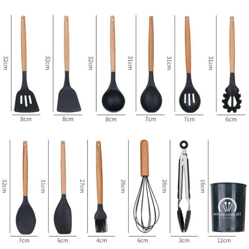 Kit 12 Utensílios De Cozinha