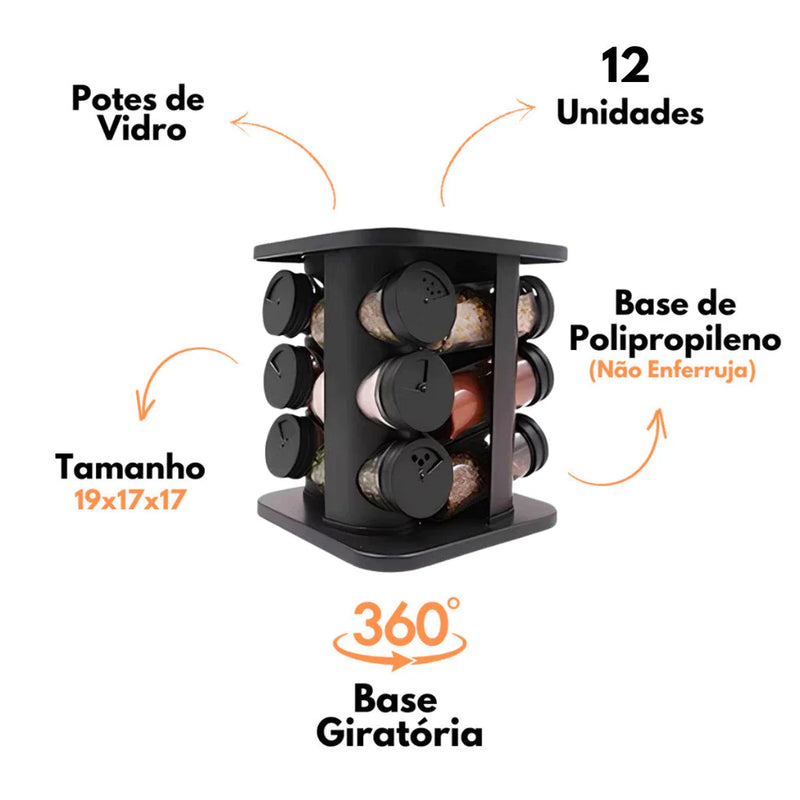Porta Condimentos Giratório